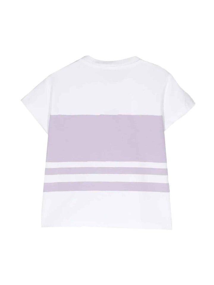 T-shirt unisexe blanc/lilas