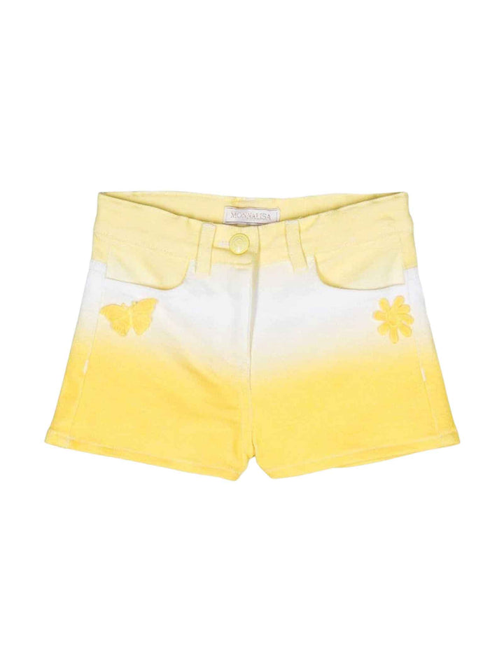 Short jaune pour fille