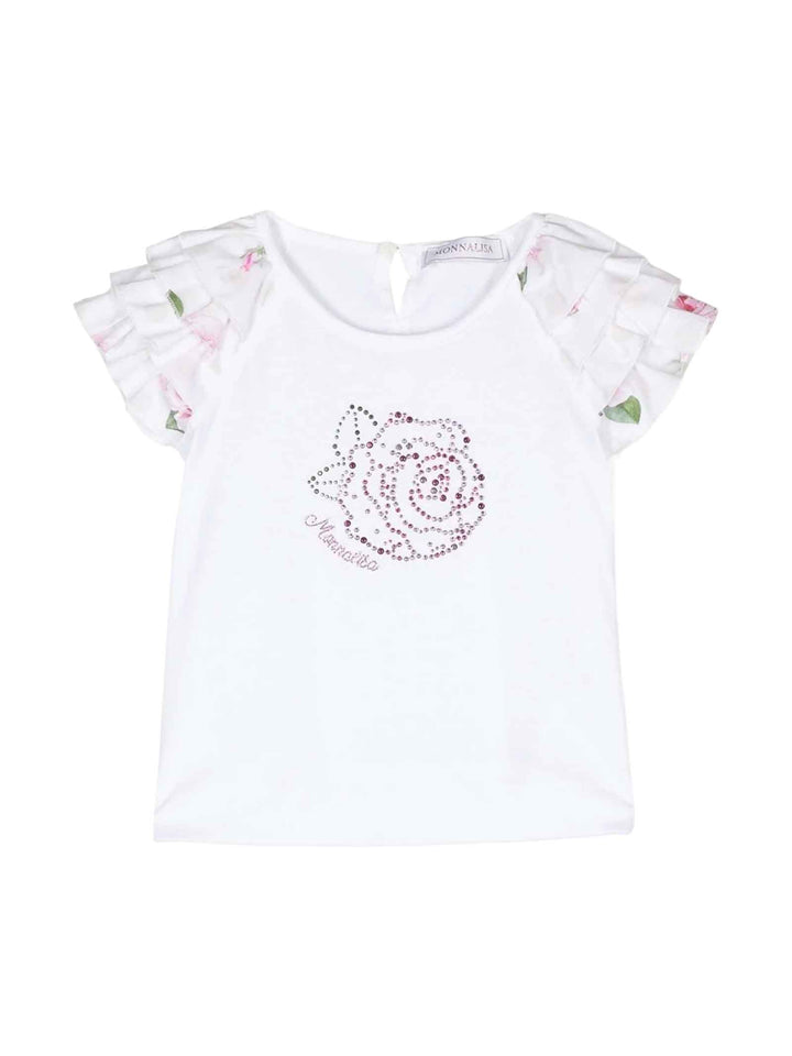 T-shirt bianca neonata