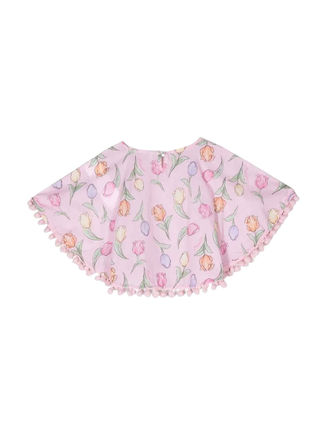 Poncho rose bébé