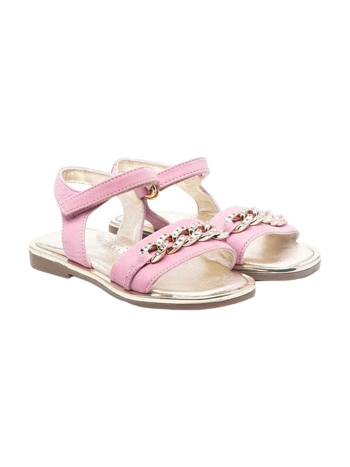 Sandales fille rose