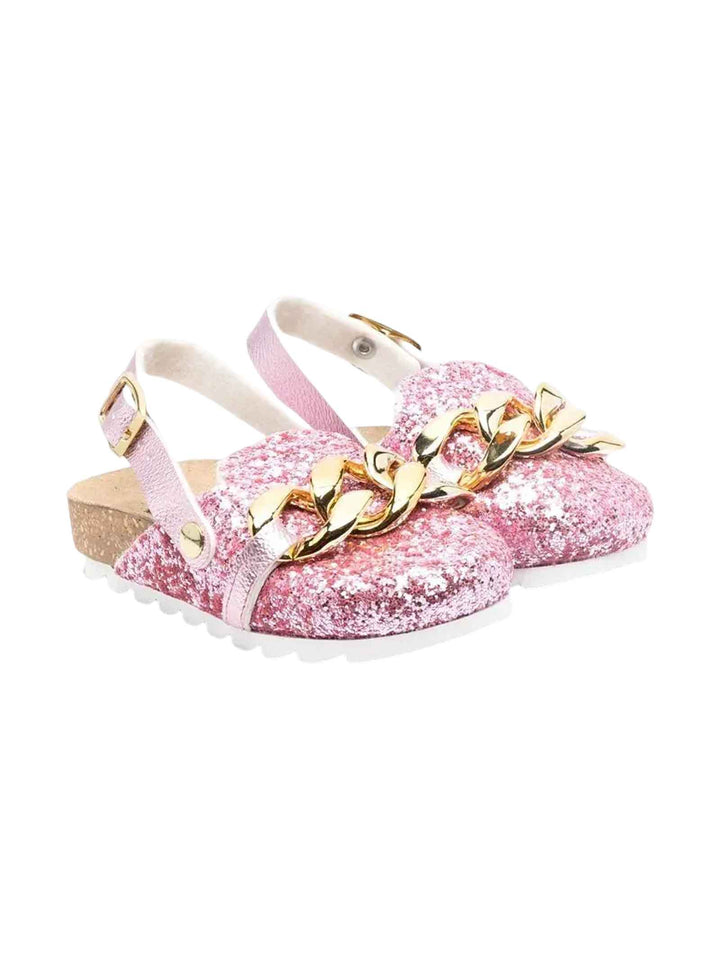 Mules fille rose