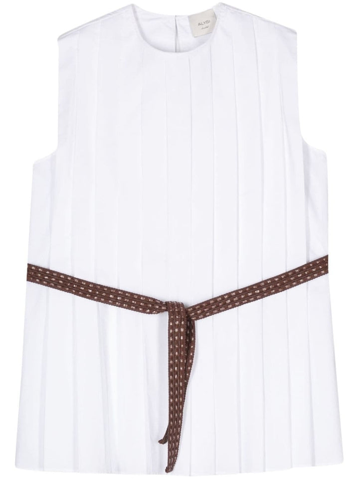 Top bianco donna