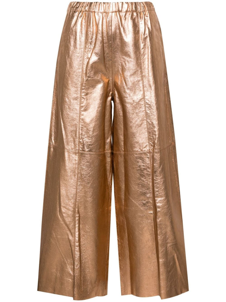 Pantalon femme cuivre