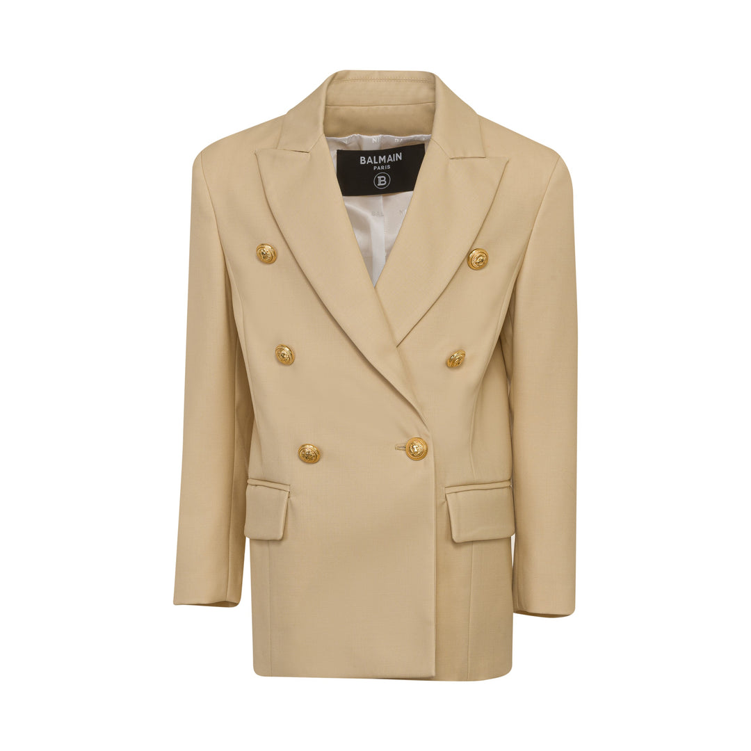 Blazer fille beige