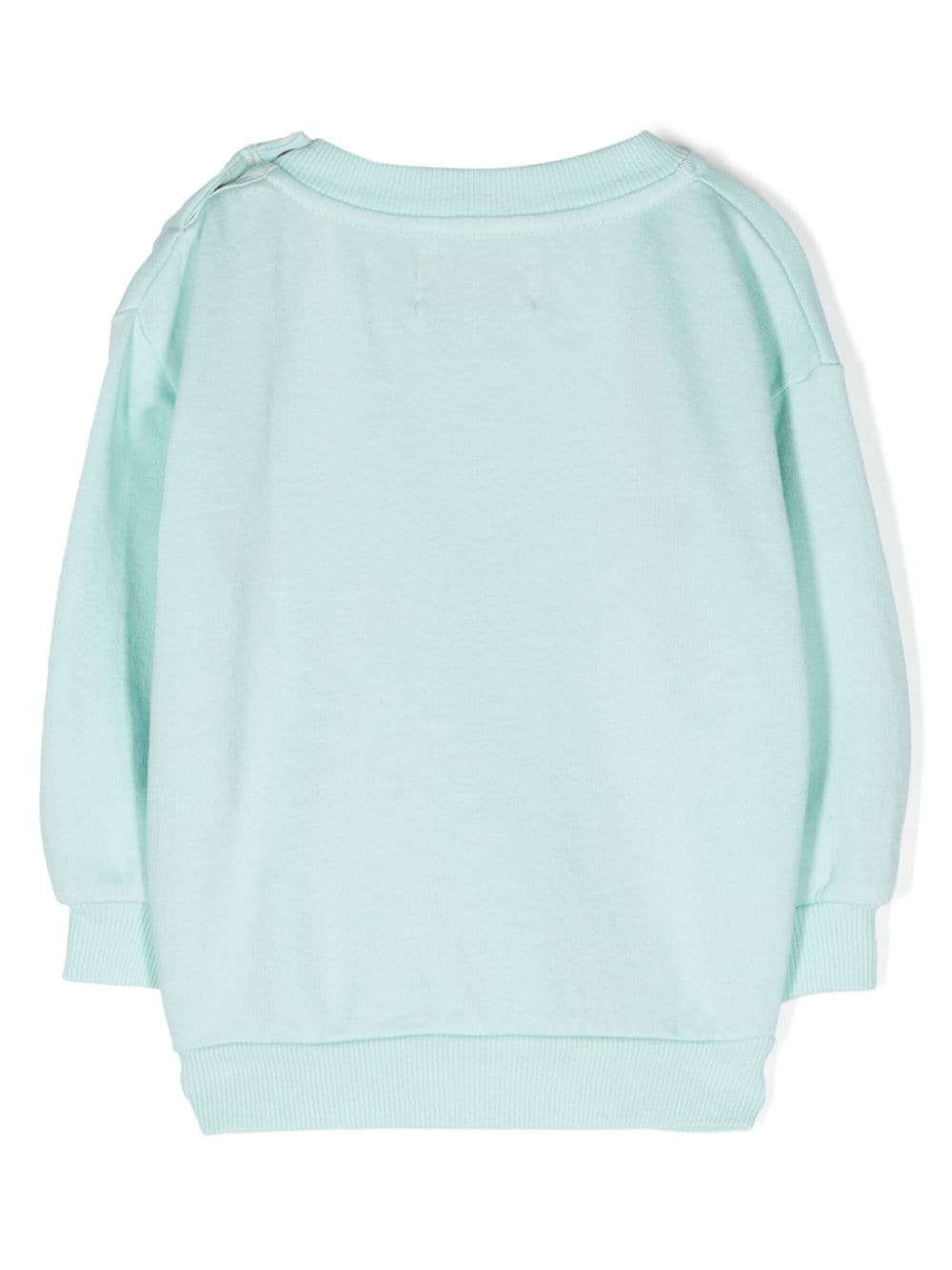 Sweat nouveau-né turquoise