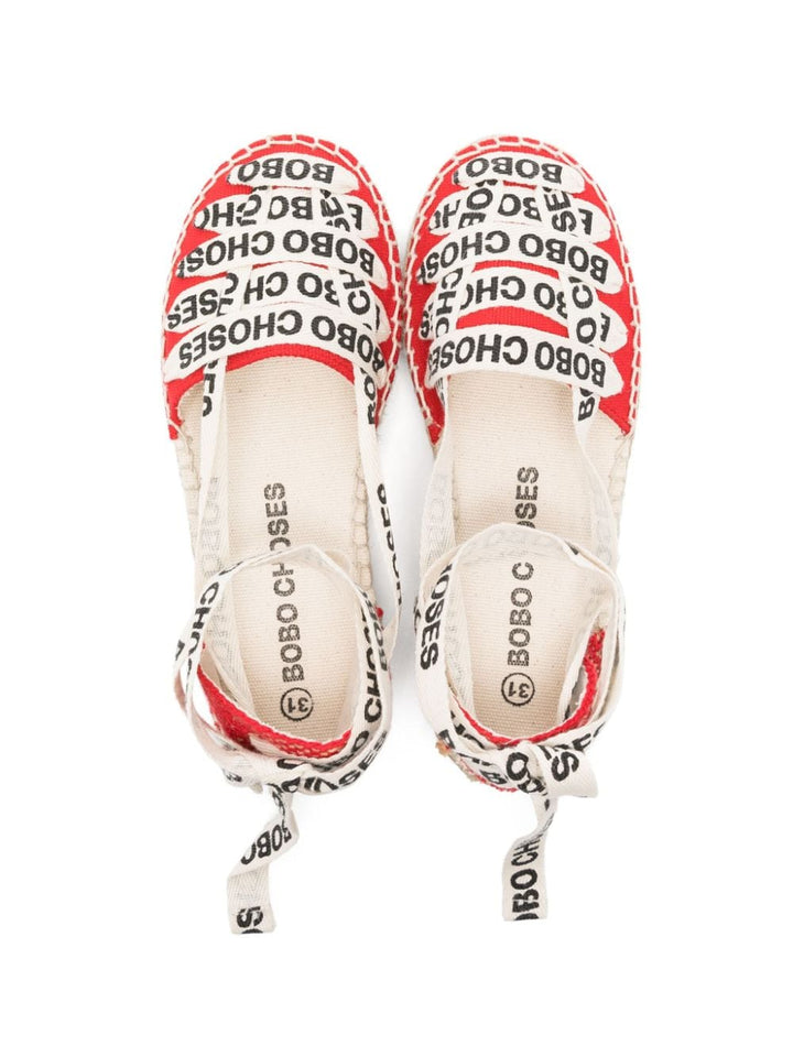 Espadrilles rouges pour fille