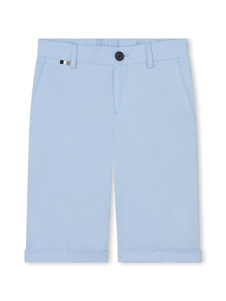 Chino court bleu poudré pour enfant