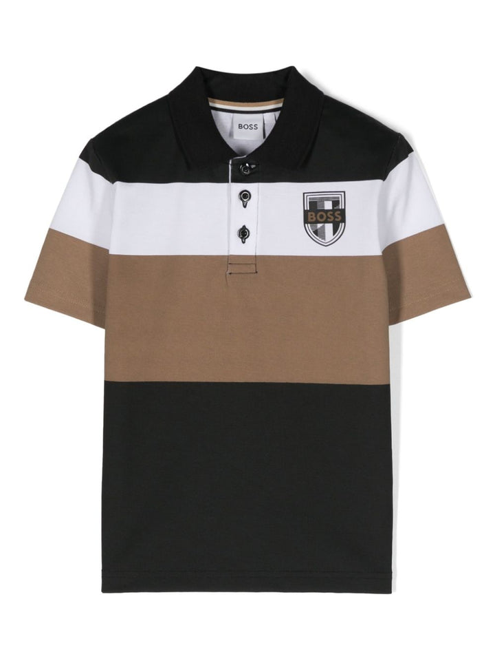 Polo noir garçon