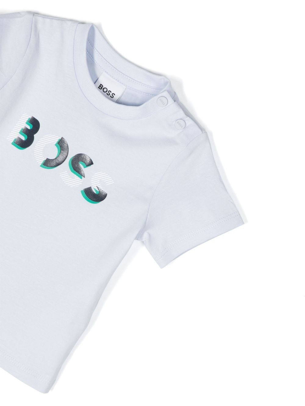 t-shirt bleu bébé