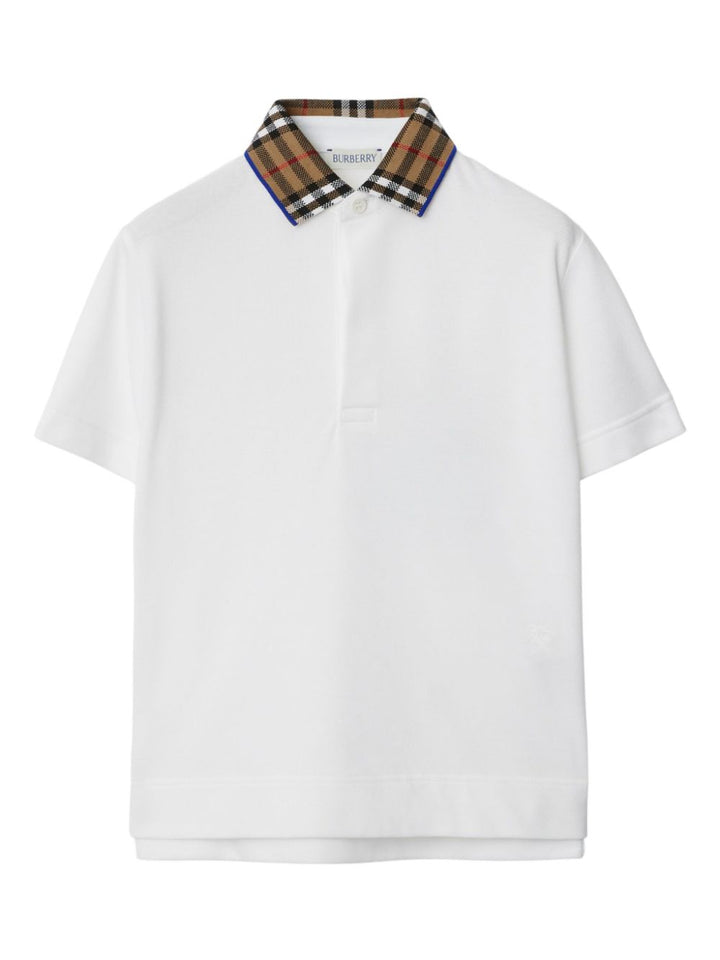 Polo enfant blanc