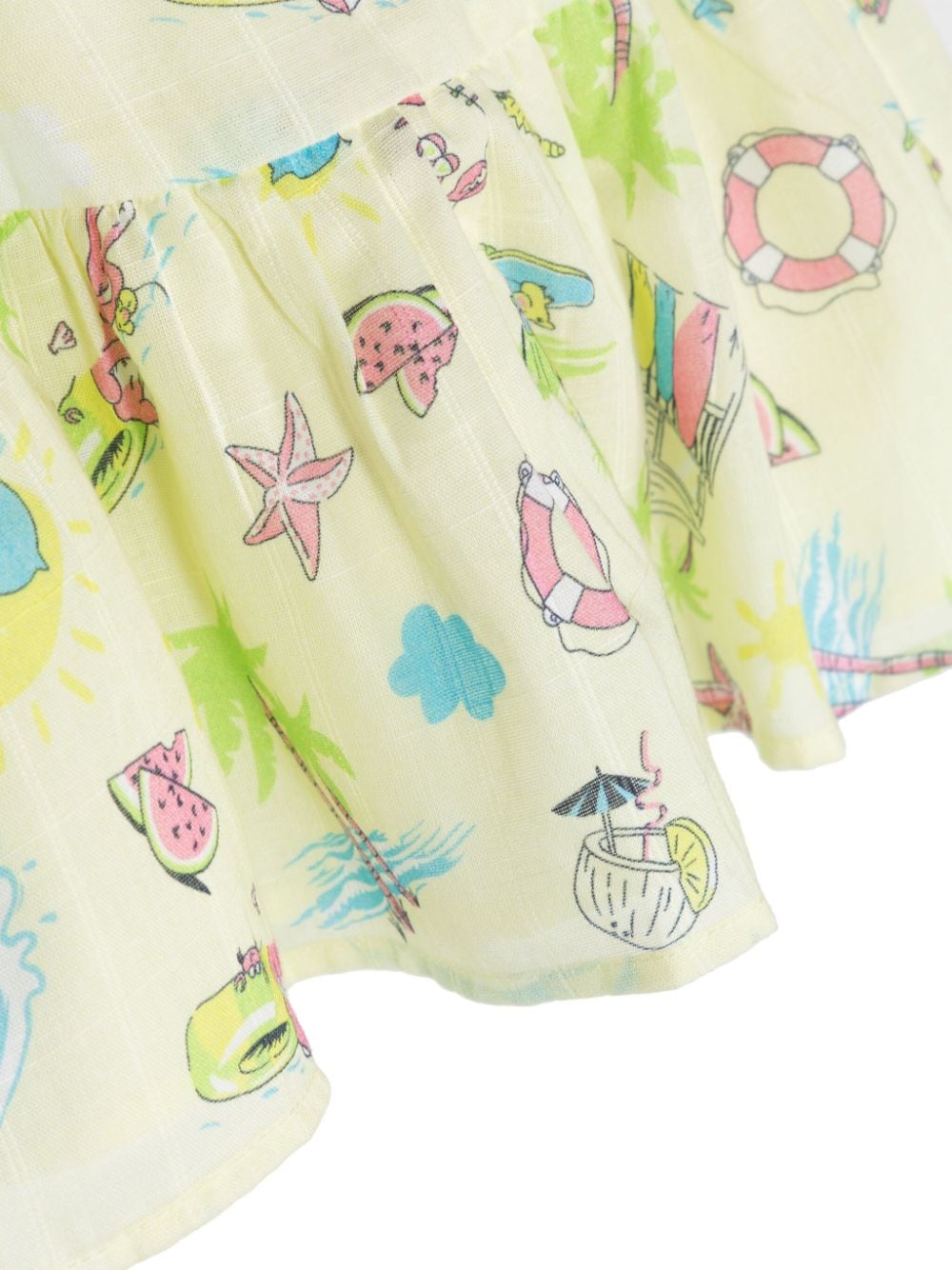 Top bambina giallo/multicolore