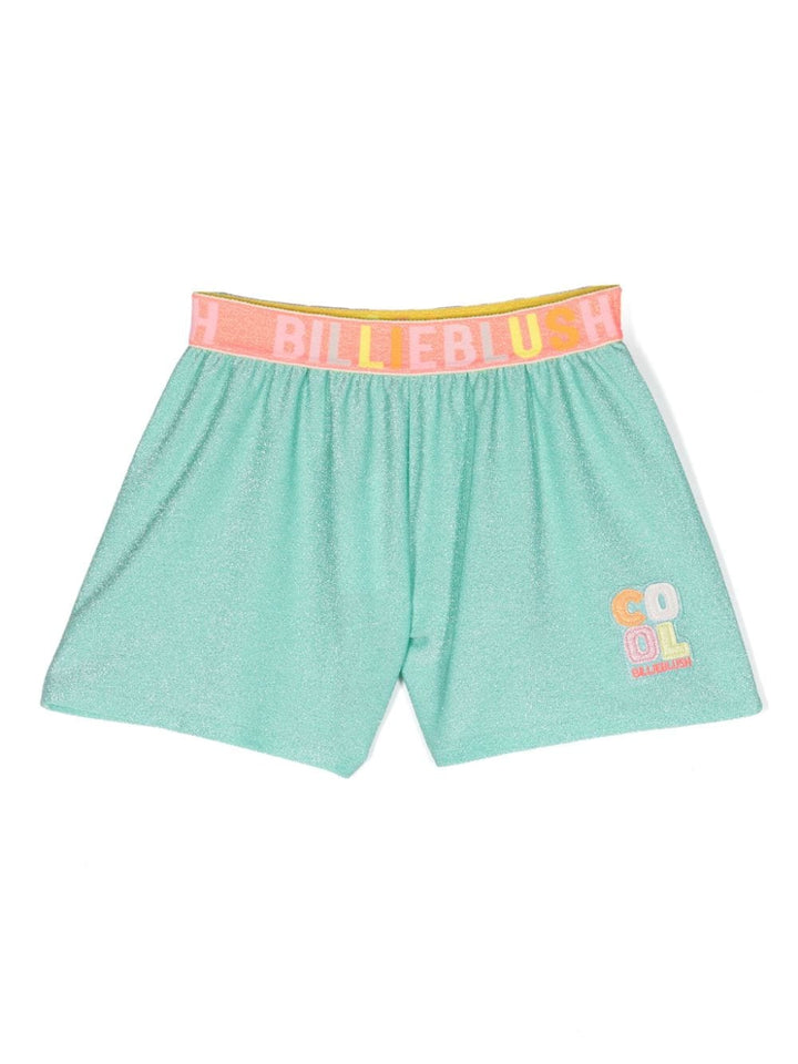 Short fille vert aigue-marine