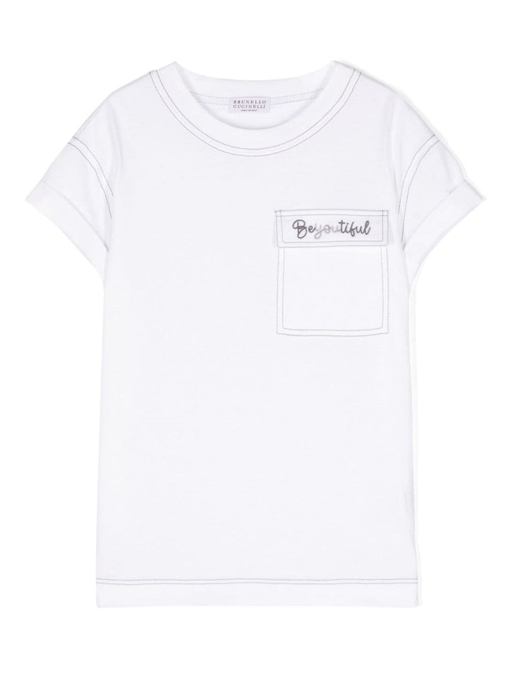 Tee-shirt fille blanc