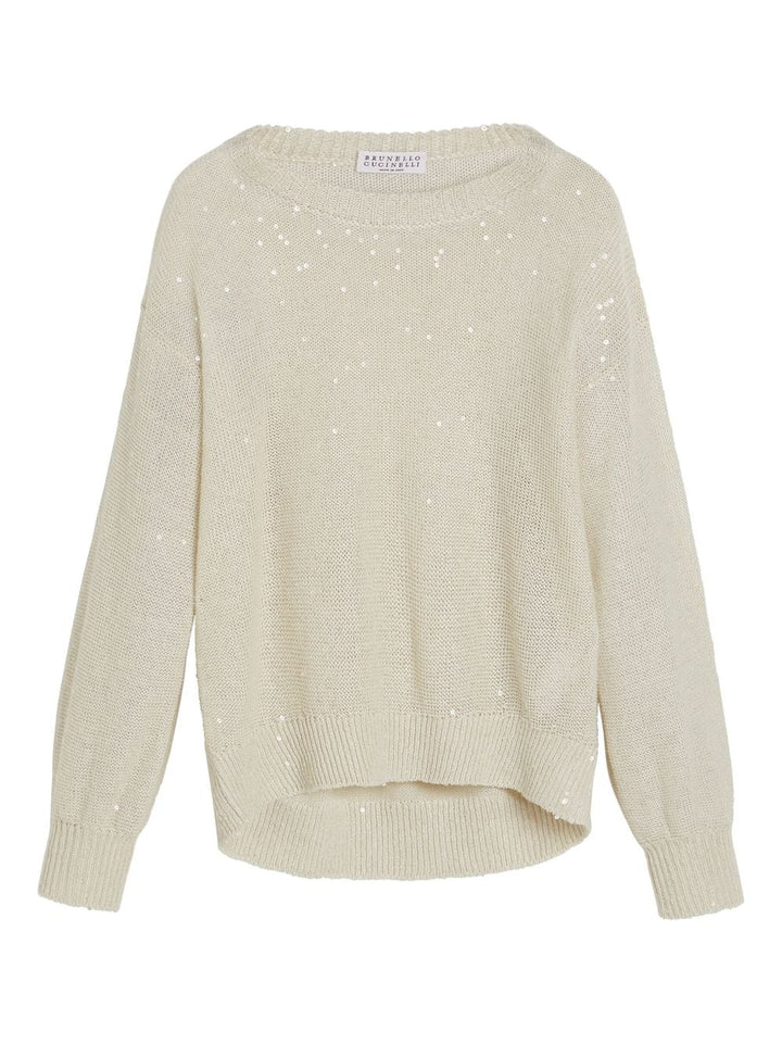 Maglione beige bambina