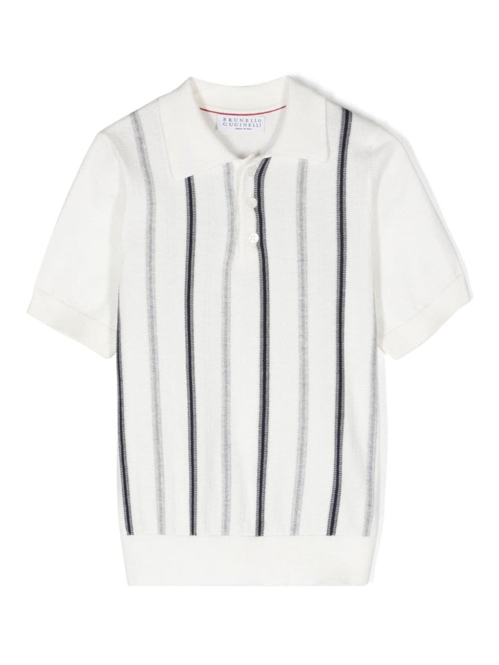 Polo enfant blanc