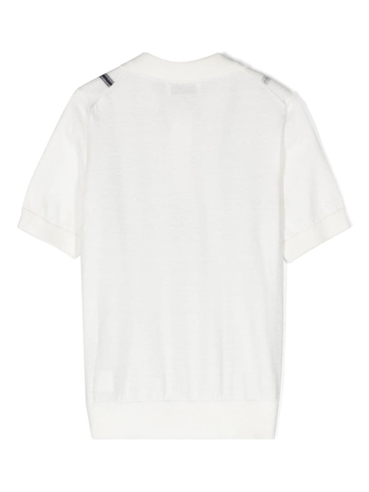 Polo enfant blanc