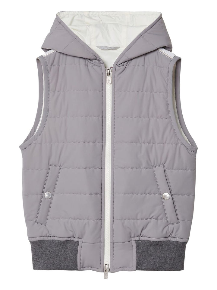 Gilet enfant gris