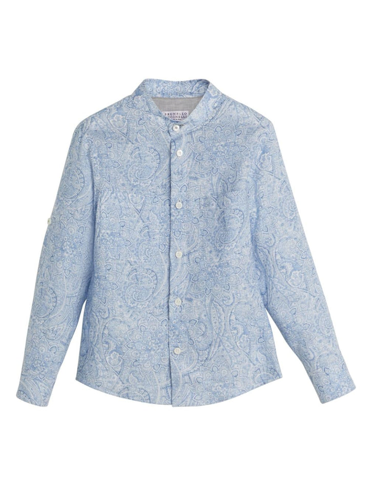 Camicia bambino blu chiaro