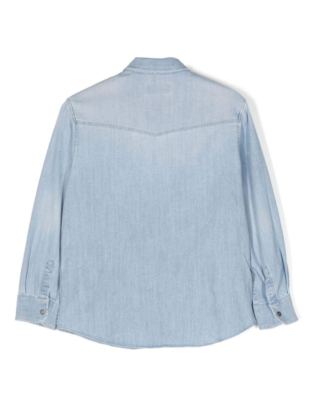 chemise en jean bleu bébé