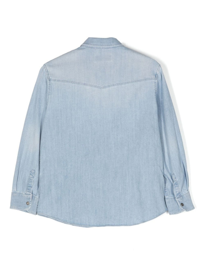 camicia denim blu bambino