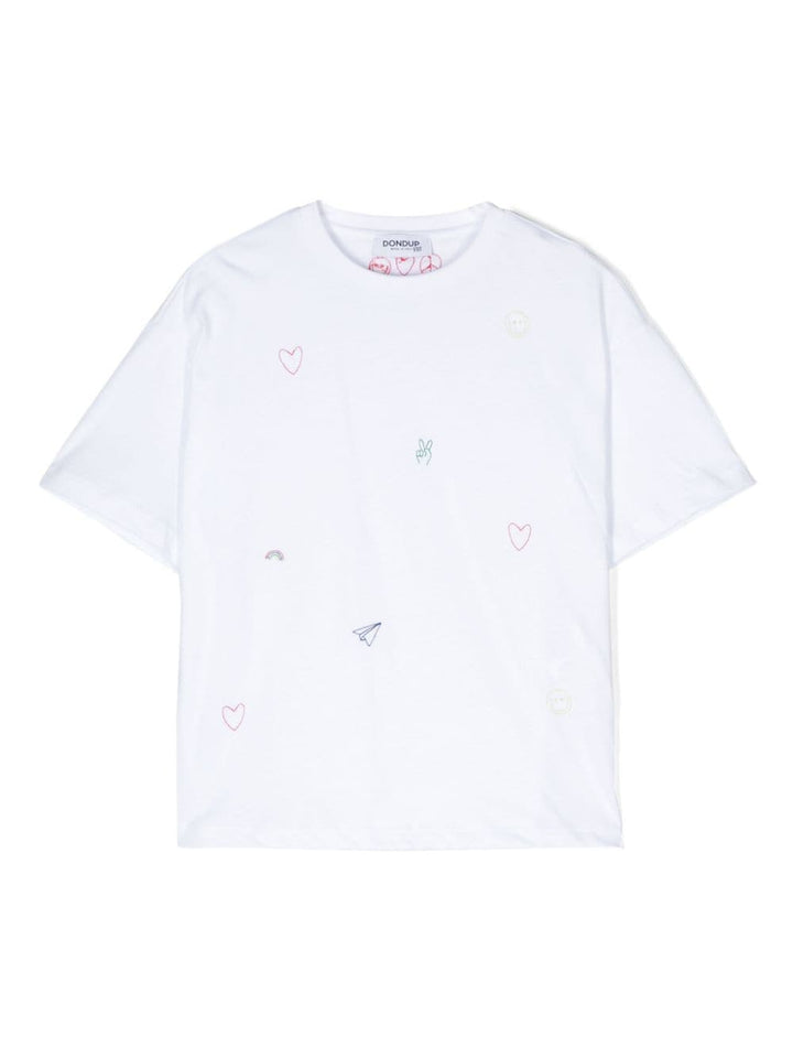 T-shirt garçon blanc