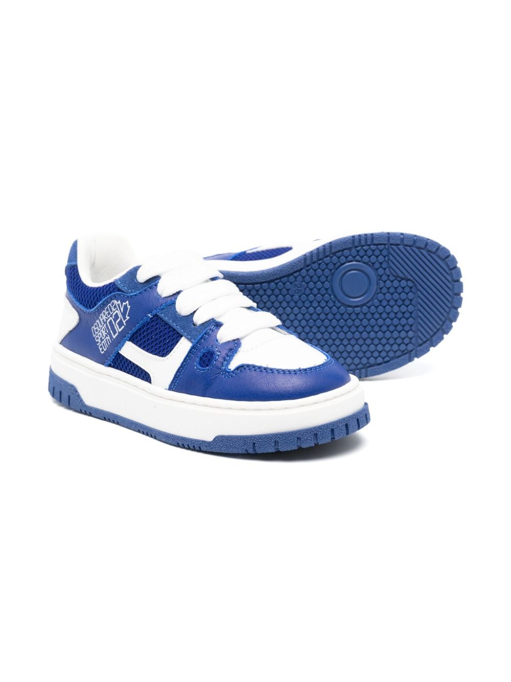 Sneakers bianche/blu bambino