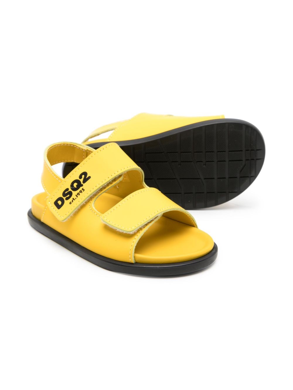 Sandales enfant jaune/noir