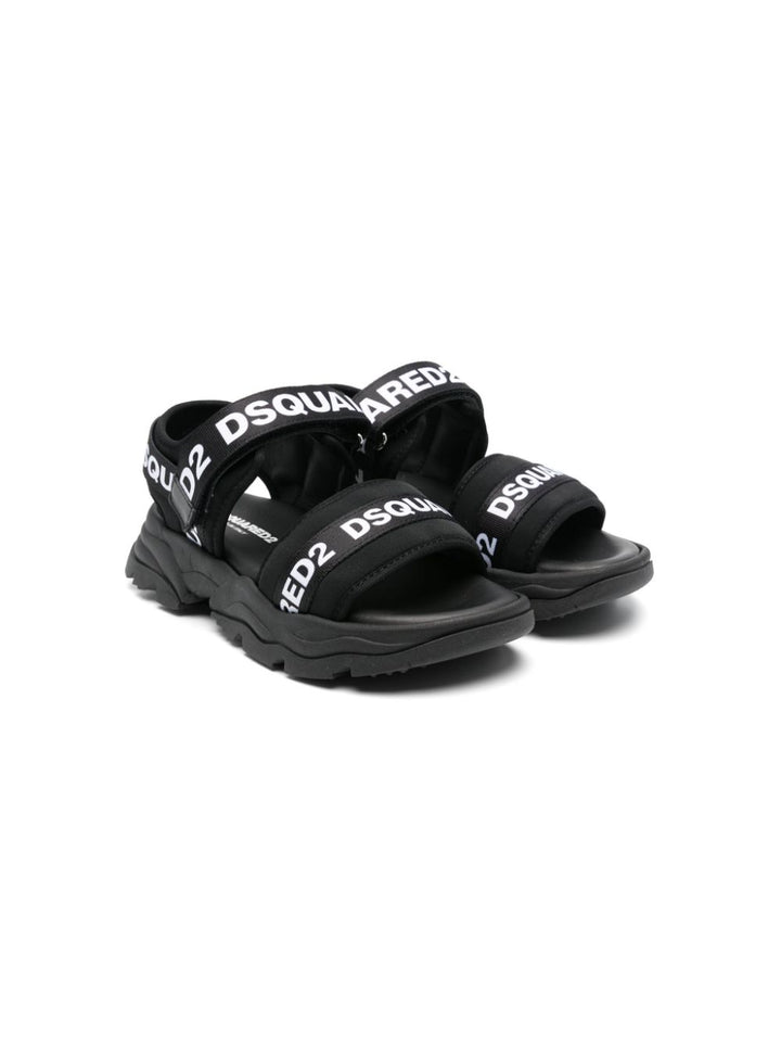 Sandales bébé noir/blanc