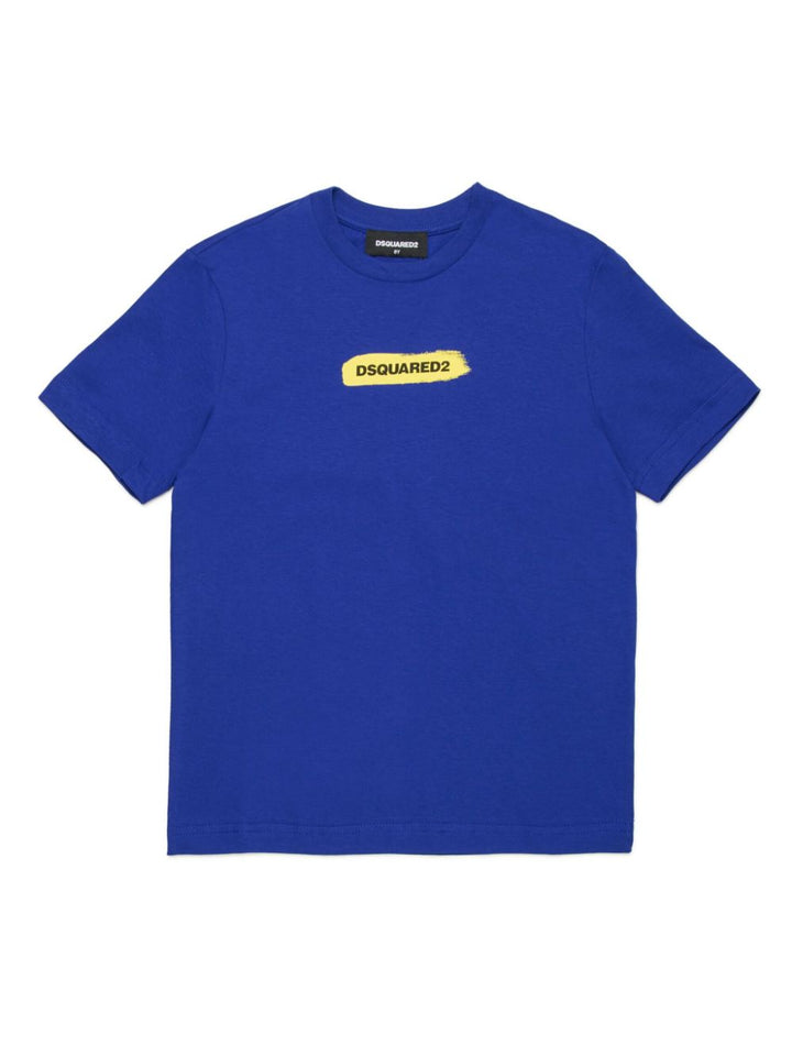 T-shirt blu/gialla