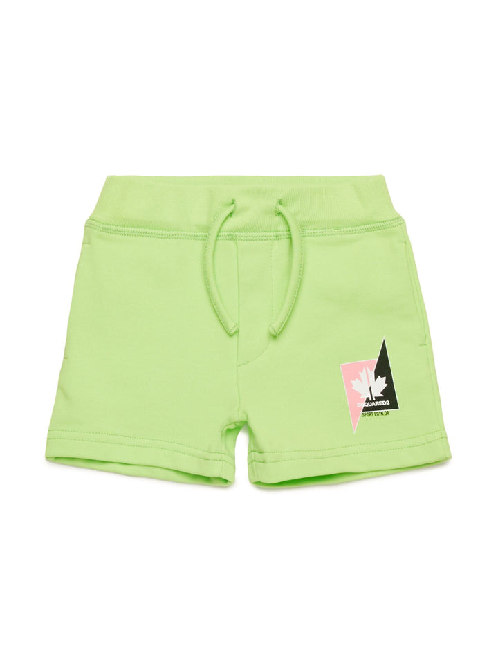 Shorts verde neonato