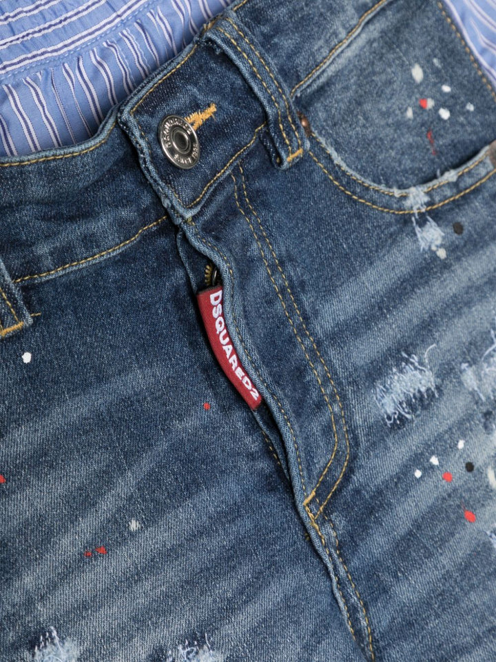 Short en jean garçon