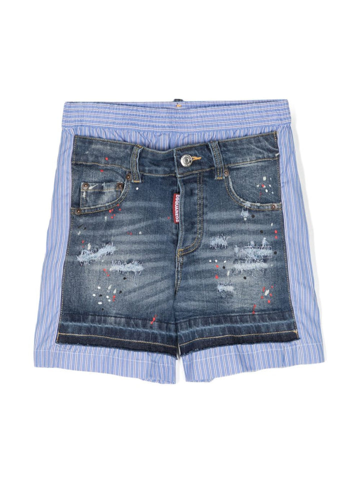 Short en jean garçon