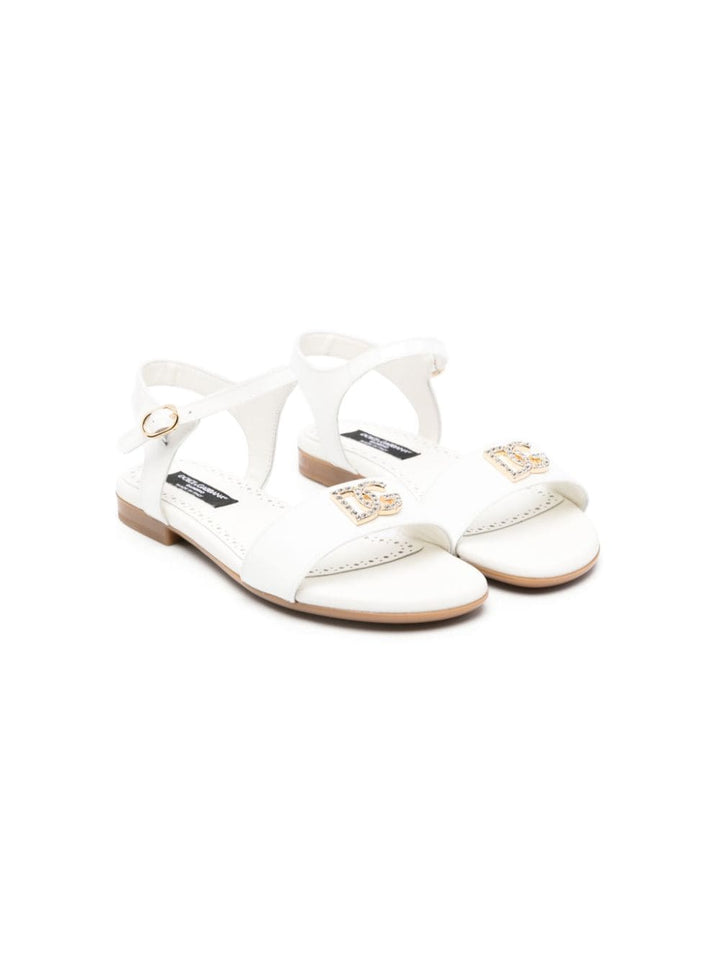 sandales blanches pour filles