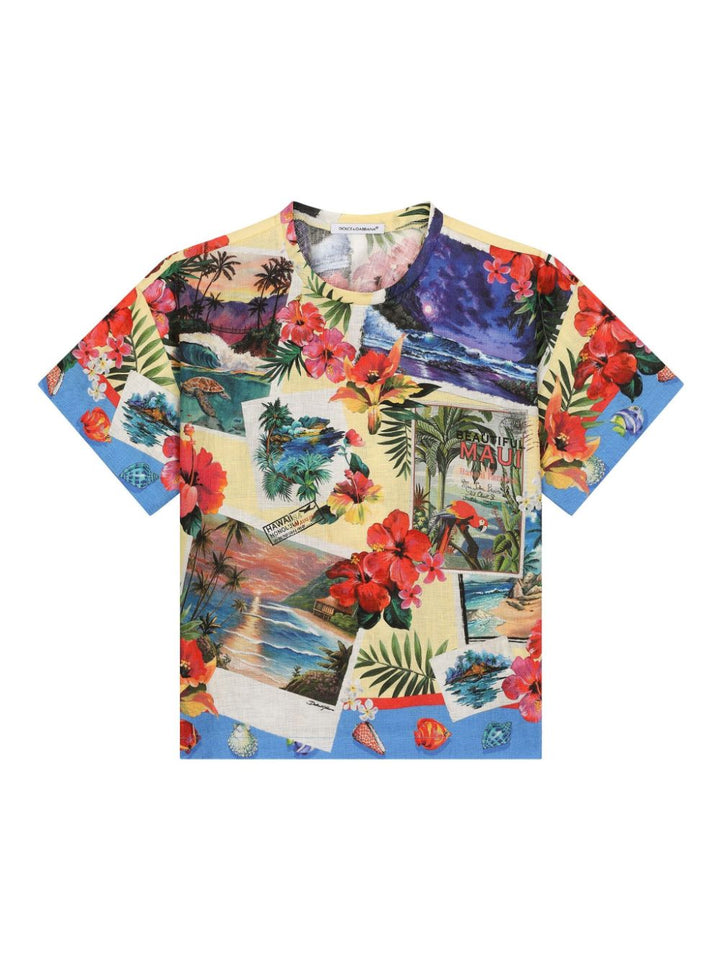 t-shirt enfant multicolore