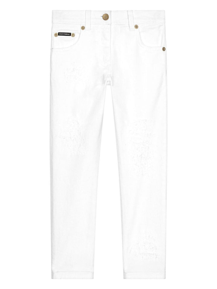 pantalon blanc pour fille