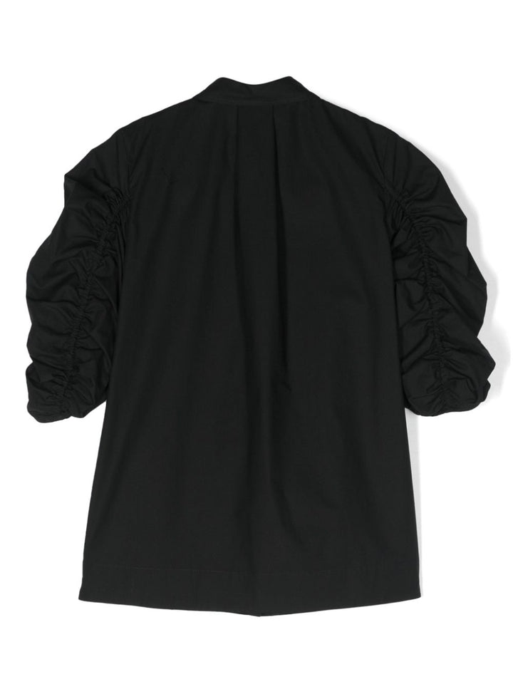 Robe chemise noire pour fille