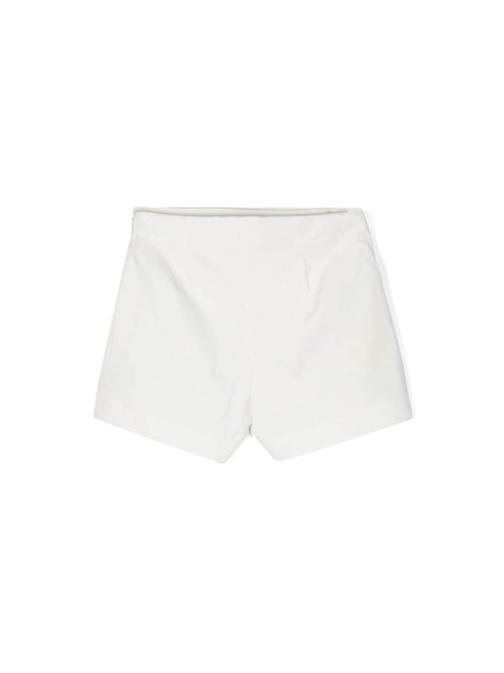 Shorts bianco/multicolore bambina
