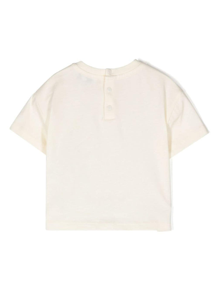 T-shirt bianca/blu neonato