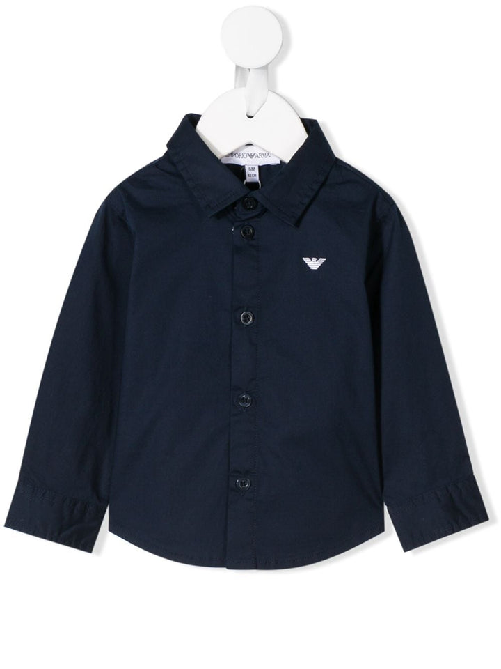 Chemise bébé bleue