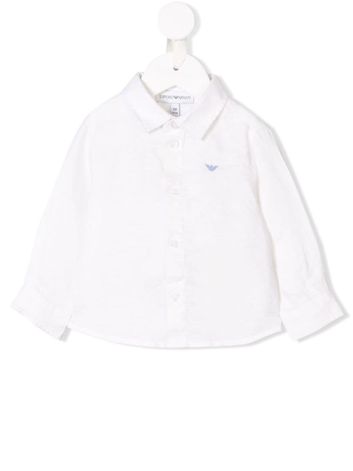 camicia bianca neonato