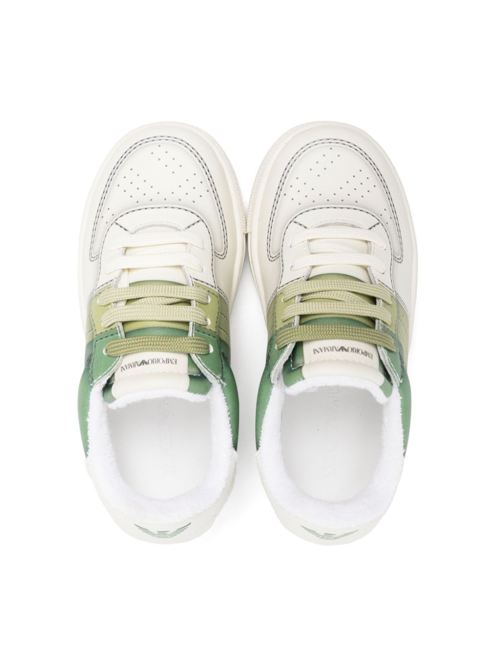 Baskets blanc/vert pour enfant