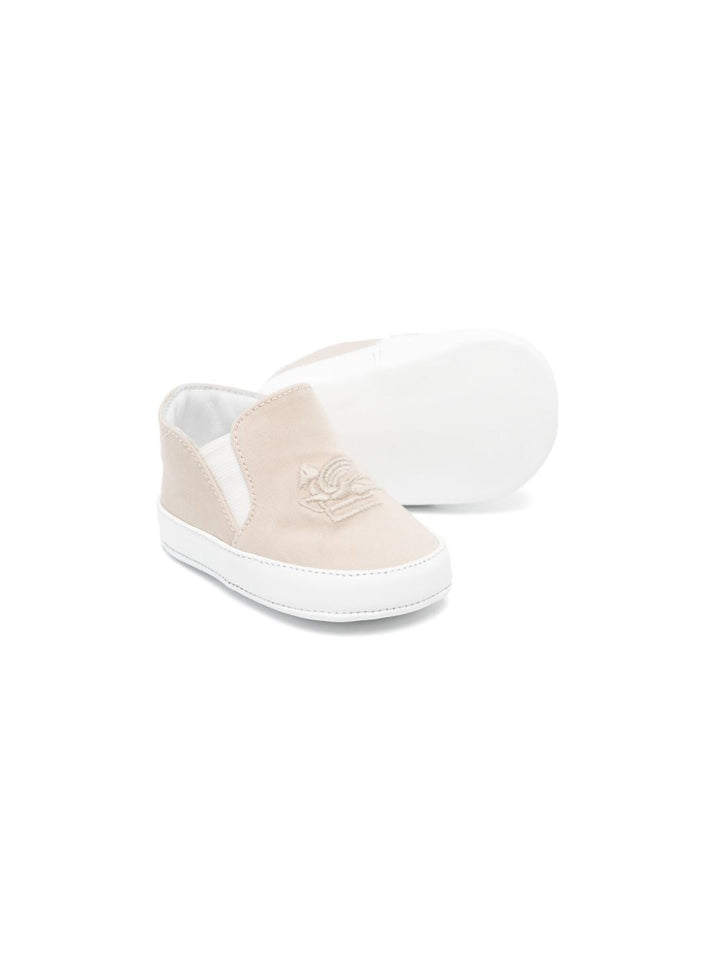 Scarpe neonato beige