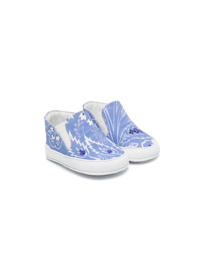 Sneakers neonato blu/bianco