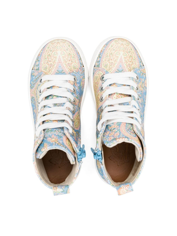 Sneakers blu/multicolore bambina