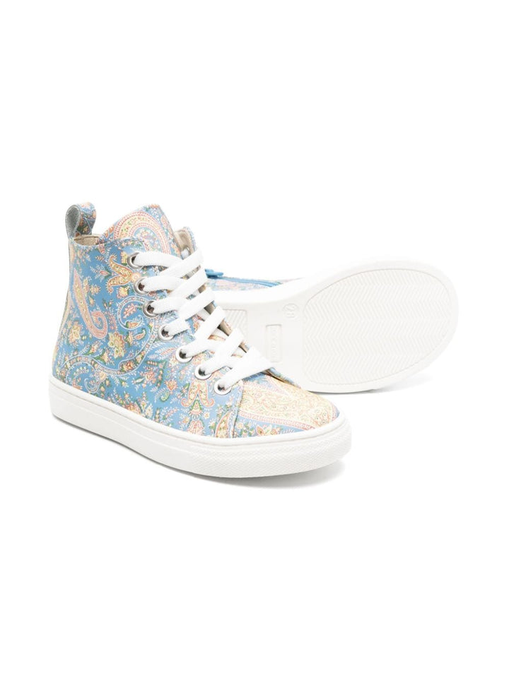 Sneakers blu/multicolore bambina