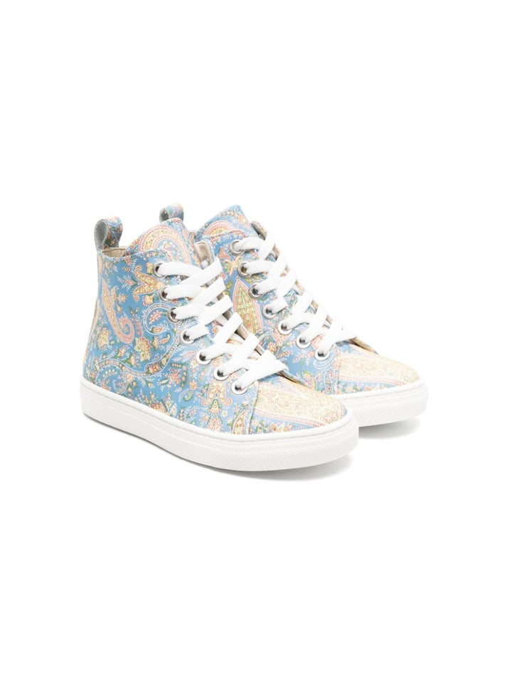 Sneakers blu/multicolore bambina