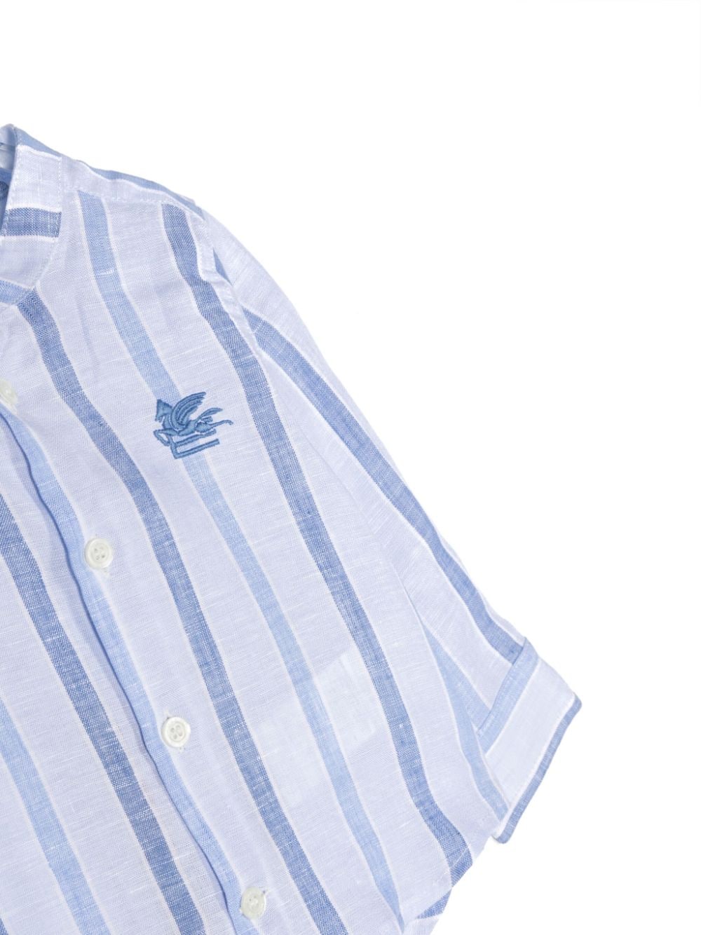 Camicia blu neonato