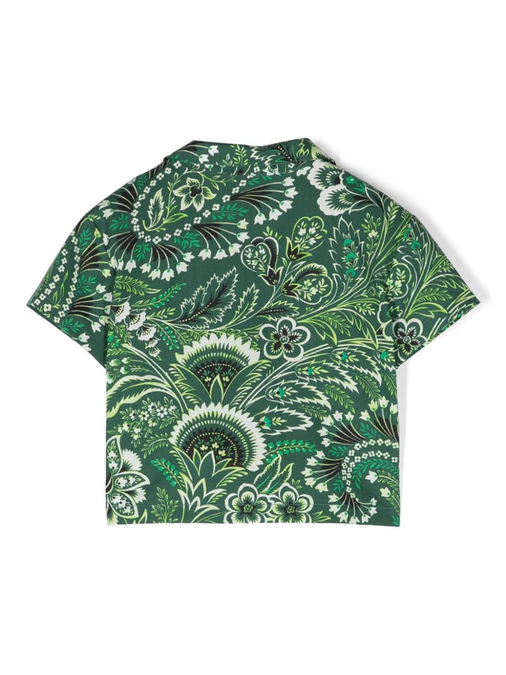 Camicia verde neonato