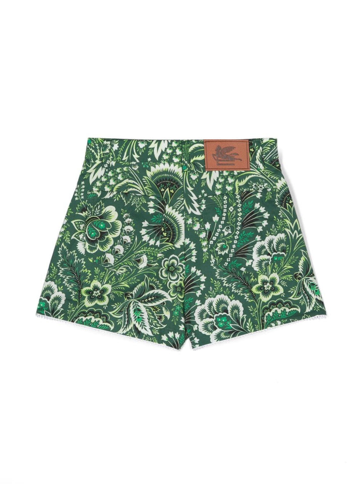 shorts verde bambino